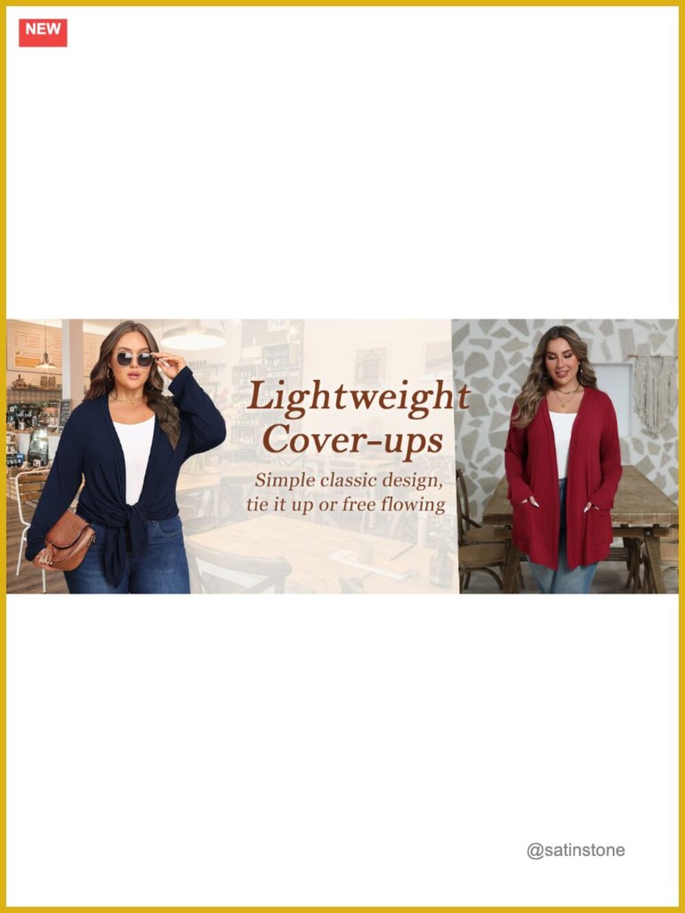 Plus Size Lightweight Cardigan Soft with Pockets 1X-5X - Picture 6 of 6